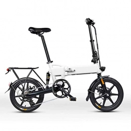 HY-WWK Bici HY-WWK Bicicletta Elettrica Pieghevole, Bicicletta Elettrica da Viaggio da 16 Pollici per Adulti da 250 W con Freni a Doppio Disco Rimovibili a 36 Velocità da 7, 5 V 7, 5 Ah / 10, 5 Ah con Doppio Sedile