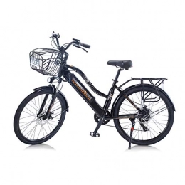 Hyuhome Bici elettriches Hyuhome Bici elettriche di aggiornamento 2021 per donne adulte, fuoristrada 26" 36V 250 / 350W Batteria al litio nascosta agli ioni di litio rimovibile Bicicletta elettrica da montagna (Black, 350W)