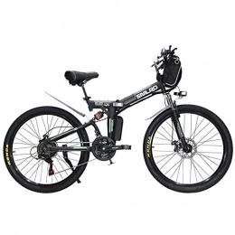 Hyuhome Bici Hyuhome - Bicicletta elettrica pieghevole per adulti, bicicletta elettrica da dirtbike, 29", 48 V, 10 Ah, 350 W, IP54, impermeabile, facile da riporre e pieghevole, per uomo (100)