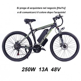 Hyuhome Bici elettriches Hyuhome Biciclette elettriche per Gli Adulti, 360W Lega di Alluminio-Bici della Bicicletta Removibile 48V / 10 Ah agli ioni di Litio della Bici di Montagna / Commute Ebike (250Ｗ)