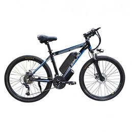 Hyuhome Bici elettriches Hyuhome Biciclette elettriche per Gli Adulti, 360W Lega di Alluminio-Bici della Bicicletta Removibile 48V / 10 Ah agli ioni di Litio della Bici di Montagna / Commute Ebike, Black Blue