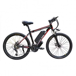 Hyuhome Bici Hyuhome Biciclette elettriche per Gli Adulti, IP54 Impermeabile 500 / 1000W Lega di Alluminio-Bici della Bicicletta 48V / 13Ah agli ioni di Litio della Bici di Montagna / Commute Ebike, Black Red, 1000W