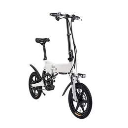 Jieer Bici JIEER Bicicletta Elettrica Bicicletta Elettrica in Alluminio da 14 Pollici con Pedale per Adulti E Adolescenti, Bici Elettrica da 16 Pollici con Batteria agli Ioni di Litio da 36 V / 5, 2 Ah, Carico