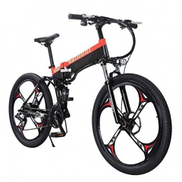 Jieer Bici JIEER Bicicletta Elettrica da Montagna Pieghevole per Adulti Telaio in Acciaio a 27 velocità Doppia Sospensione E-Bike 48V 400W Biciclette Elettriche da Città, Bicicletta Leggera per Adolescenti Uo