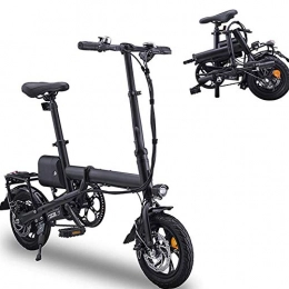 Jieer Bici JIEER Bicicletta Elettrica Pieghevole Bicicletta Elettrica Compatta Pieghevole Leggera, Ruote da 12 Pollici, Bicicletta Unisex a Pedalata Assistita, velocità Massima 25 Km / H, Portatile Facile da