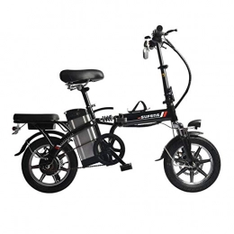 Jieer Bici Jieer Bicicletta Elettrica Pieghevole, City Bike Pieghevole, 48V 12Ah Batteria al Litio Pieghevole Rimovibile E-Bike 350W Motore Ad Alta velocità, 14 '' velocità Massima Super Leggera 25 Km / H