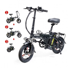 Jieer Bici JIEER Bicicletta Elettrica Urban Commuter Pieghevole E-Bike Bicicletta Leggera per Adulti, Bicicletta Elettrica Pieghevole con Telaio in Lega Leggera Regolabile con Schermo LCD, Motore 400W, per Ad