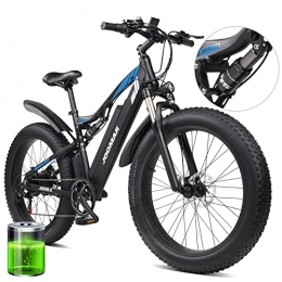 JOOMAR Bici JOOMAR Bici Elettriche Adulti 1000W Motore Rimovibile 48V 17Ah Batteria Al Litio 26'' Pneumatico Grasso Ebike Snow Beach Mountain E-Bike Freni A Disco Idraulici Shimano 7 velocità