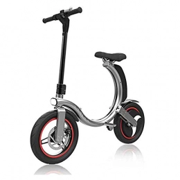 Joyfitness Bici elettriches Joyfitness Mini Pieghevole Bicicletta elettrica Ultra Light Driver Auto Portatile elettrica Batteria al Litio, Moda, Viaggi, 36V 350W Motore Posteriore Bicicletta elettrica, Argento