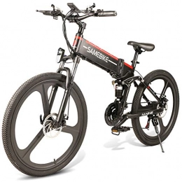 JsJr-K-In Bicicletta elettrica pieghevole, 26 pollici, 350 W, motore brushless, 48 V, portatile per esterni