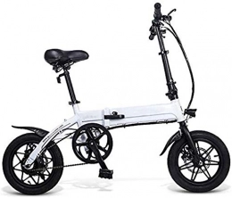 June Bici elettriches June Bicicletta Elettrica Elettrica Pieghevole da 14 Pollici con Motore Elettrico Potente da 250 W Bicicletta Elettrica con Batteria agli Ioni di Litio With7.5Ah Portatile Regolabile per Ciclismo