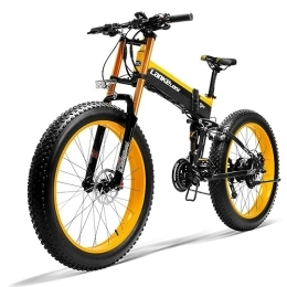 Kinsella Bici elettriches Kinsella lankeleisi XT750PLUS La bicicletta elettrica è una mountain bike elettrica fat tire con: ottimo assorbimento degli urti, batteria al litio rimovibile da 48V 17, 5Ah. (giallo)