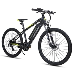 ROCKSHARK Bici LAMASSU Mountain Bike Elettrica da 27, 5 Pollici con Cambio Shimano a 8 Velocità per Adulti con Telaio in Alluminio da 406 mm / 457 mm Freni a Disco Display LCD e Batteria da 36 V 11, 6 Ah…