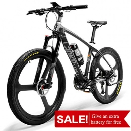 LANKELEISI Bici LANKELEISI S600 Mountain Bike Ultra Leggera da 18 kg in Fibra di Carbonio Senza Bicicletta elettrica con Freno Idraulico Shimano Altus (in Bianco e Nero)