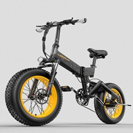 Brogtorl Bici elettriches LANKELEISI X3000 1000 W / 500 W 48 V 14.5 AH / 12.8ah 20 * 4.0 Fat Tire E-Bike Mountainbike Faltrad Snowbike adulto E-Bike (Grün, 500 W)
