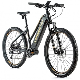 Leader Fox Bici elettriches Leader Fox Velo electrique-VAE vtt 29'' awalon 2021 Femme Noir Mat-or 9v moteur Central bafang m420 36v 80nm batterie 20ah (16, 5'' - h43cm - Taille s - pour Adulte de 158cm à 168cm)