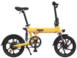 Leifeng Tower Bici Leggero ， Folding Bike Elettrico 36V 10Ah della Batteria al Litio da 16 Pollici Biciclette Ebike 250W Elettrico ciclomotori Biciclette Electric Mountain Liquidazione dell'inventario (Color : Yellow)