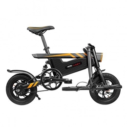 LHLCG Bici elettriches LHLCG Bicicletta elettrica Pieghevole - Mini Portatile Facile da memorizzare 36V8Ah Batteria al Litio 16 Pollici E-Bike Nera