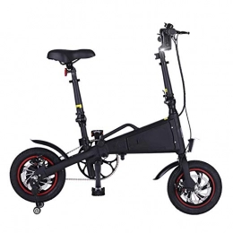 LILIJIA Bici LILIJIA Bicicletta Elettrica 350 W per Adulti Telaio Interno in Lega Alluminio, 36v 7ah Batteria Elettrica Pieghevole Grande capacità, per Spostamenti in Città All'aperto Ciclismo Viaggi, Nero