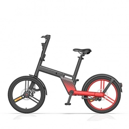 LILIJIA Bici elettriches LILIJIA Bicicletta Elettrica Pieghevole Leggera Assistita Urbana a Due Ruote, 36v6.4ah Pastella al Litio Grande capacità Senza Bicicletta Elettrica Intelligente con Trasmissione a Catena, Rosso