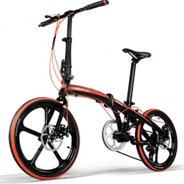 LILIJIA Bici elettriches LILIJIA Viaggi All'aperto Mountain Bike Elettriche 20 Pollici 7 velocità 48 V / 13 Ah Batteria agli Ioni Litio in Lega Alluminio Convenienti Fuoristrada Bicicletta Elettrica per Adulti, Black Red a