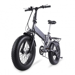 LIU Bici LIU Bike elettrica Pieghevole for Adulti 500W 4.0 Pneumatico Grasso Ebike 48 V Mountain Bike City Bicicletta da Spiaggia for Neve elettrica (Colore : 500W)