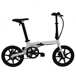 LKLKLK Bici elettriches LKLKLK - Bicicletta elettrica Pieghevole con Motore a 3 Ruote, 16", Design di Riding Modes 5 Gears Bianco