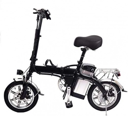 LLYU Bici elettriches LLYU Ultralight e Comodo Pieghevole Bici elettrica, da 14 Pollici Mini Piccolo Scooter Bici, Batteria al Litio Biciclette for Adulti Uomini e Donne, di Allungare Il chilometraggio Fino a 35 km