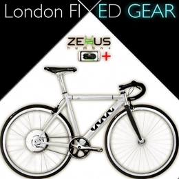 London FIXED GEAR Bici elettriches London Fixed Gear Zehus e-bike + Shadow Smart elettrica Pedelec bicicletta, 54