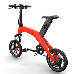 lquide Bici elettriches LQUIDE Bicicletta elettrica Pieghevole da Città Urbana in Lega di Alluminio per aeromobili da Viaggio 30 km 22 kg
