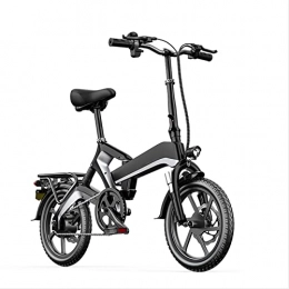 LWL Bici LWL 400W bici elettrica pieghevole per adulti bicicletta elettrica leggera 48V 10Ah batteria al litio 16 pollici pneumatico elettrico mini pieghevole e bici (colore: nero)