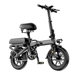 LWL Bici LWL Bicicletta elettrica pieghevole 2 sedili bicicletta elettrica 48V 400W bicicletta elettrica portatile con batteria al litio (colore: 48V 25Ah)