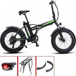 LXLTLB Bici elettriches LXLTLB E-Bike Mountain Bike Grande capacità 48V 15HA Batteria al Litio Bici Elettrica da Pieghevole Adulto Bicicletta Montagna, Verde