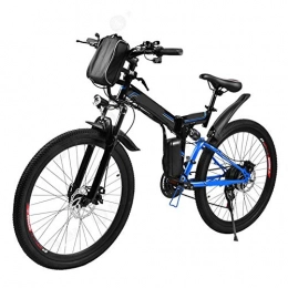 LZMXMYS Bici LZMXMYS Bici elettrica, 21 elettrica pieghevole bici di montagna con rimovibile 36V 8AH agli ioni di litio della batteria 250W Motore elettrico Bike E-bici 26 Speed Gear unisex Bike antiurto elettri