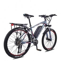 LZMXMYS Bici elettriches LZMXMYS Bici elettrica, 26 Pollici Bici Ruote in Lega di Alluminio 36V 13Ah Lithium Battery Mountain Bike Biciclette, 27 Trasmissione City Bike Leggero (Color : Blue)
