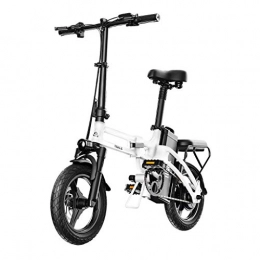 LZMXMYS Bici elettriches LZMXMYS Bici elettrica, Bici elettrica for Gli Adulti, Commute Pieghevole Bicicletta elettrica Ebike con 400W Motore, 14inch 48V Ebike con 25Ah Batteria al Litio, Citt Biciclette velocit Massima 25