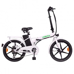 LZMXMYS Bici elettriches LZMXMYS Bici elettrica, Bici elettrica Pieghevole Bici elettrica for Bici for Adulti 36V 350W 10Ah Rimovibile agli ioni di Litio Electric City Urbano Commuter (Color : White)