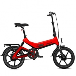 LZMXMYS Bici elettriches LZMXMYS Bici elettrica, Bici elettrica Pieghevole for Gli Adulti, 16" Bicicletta elettrica / Commute Ebike con 250W Motore, 36V 7.8Ah Batteria Rimovibile Batteria al Litio, 36V7.8AH Impermeabile e Ant