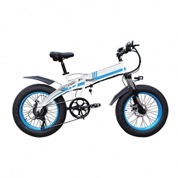 LZMXMYS Bici LZMXMYS Bici elettrica, Bici elettriche for Adulti 1000W Pieghevole Bici elettrica 20inch Orlo Largo a 7 Marce Ebike con 48v 14Ah Batteria al Litio Rimovibile Potente all Terrain Beach Bici elettrica