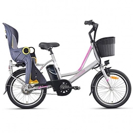 LZMXMYS Bici LZMXMYS Bici elettrica, bici scooter elettrici con Seat Bambino, 20 pollici bicicletta elettrica for uomini e donne 48V7.4Ah batteria al litio Assisted biciclette 350W ad alta velocit del motore nuov