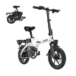 LZMXMYS Bici elettriches LZMXMYS Bici elettrica, Bicicletta elettrica Pieghevole Ebikes Ebike Leggero 400W Removibile 48V 10Ah Impermeabile e Antipolvere Batteria al Litio con 14inch Tire & Schermo LCD