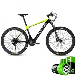 LZMXMYS Bici elettriches LZMXMYS Bici elettrica, Elettrico Mountain Bike Ibrido motoslitta 27, 5 Pollici Ultra Adulto Pedale della Bicicletta Luce 36V10Ah Built-in Batteria al Litio (5 File / 11 velocit) (Color : Green)