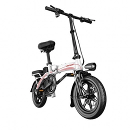 LZMXMYS Bici elettriches LZMXMYS Bici elettrica, for Adulti Pieghevole Bici elettrica con 400W Motore, Removibile 48V 30AH Impermeabile di Grande capienza della Batteria di Litio, Pendolare Bici elettrica / Viaggi Bici elettr