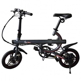 Mediawave Store Bici Mediawave Store - Bicicletta Smart elettrica per Adulto con Ruota 14" Bici Nuova Generazione con 3 velocità da 250W 5, 8Ah con Display, Pieghevole e Facile da Trasportare velocità Max 25km / h (Grigia)