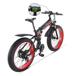 MEICHEN Bici MEICHEN Bicicletta elettrica 1000W Elettrico Beach Bike 4.0 Fat Tire Bici elettrica 48V Mens Mountain Bike Neve E-Bici della Bicicletta 26inch