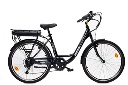 MOMO Design Bici Momo Design Venezia, Bicicletta elettrica a pedalata assistita Unisex Adulto, Nero, Unica