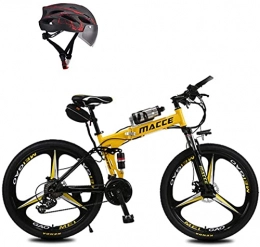 ZJZ Bici elettriches Mountain bike elettrica pieghevole da 26 pollici 250w / 36v Design batteria nascosta con motore Batteria al litio rimovibile Freni a doppio disco Mountain bike ammortizzante a 21 velocità, 30 km / h,