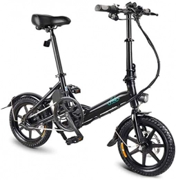 MQJ Bici MQJ Ebikes Fast Electric Bikes per Adulti 14 Pollici Pieghevole Bici Elettrica Pieghevole con Batteria Agli Ioni Di Litio da 250W 36V / 7.8Ah - 3 Gear Electric Power Assist, Nero, 1