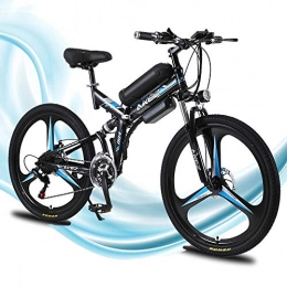 MRMRMNR Bici MRMRMNR 26 Pollici Bicicletta Elettrica Pieghevole 36V 350W E-Bike 21 velocità Uomini Donne Mountain Bike, 3 modalità di Guida, Fari Adattivi A LED, Resistenza Servoassistita 60~70 Km