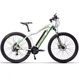 MSEBIKE Bici MSEBIKE 29" Bicicletta elettrica di Alta qualità, Mountain Bike, Potente Batteria al Litio, Pedale di Controllo a 5 Livelli, Forcella a Sospensione bloccabile (White Standard, 350W 36V 13Ah)